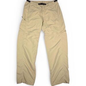 Vintage Patagonia Gi II Zip-Off Cargo Hiking Pants | Retro Khaki Nylon 32x31